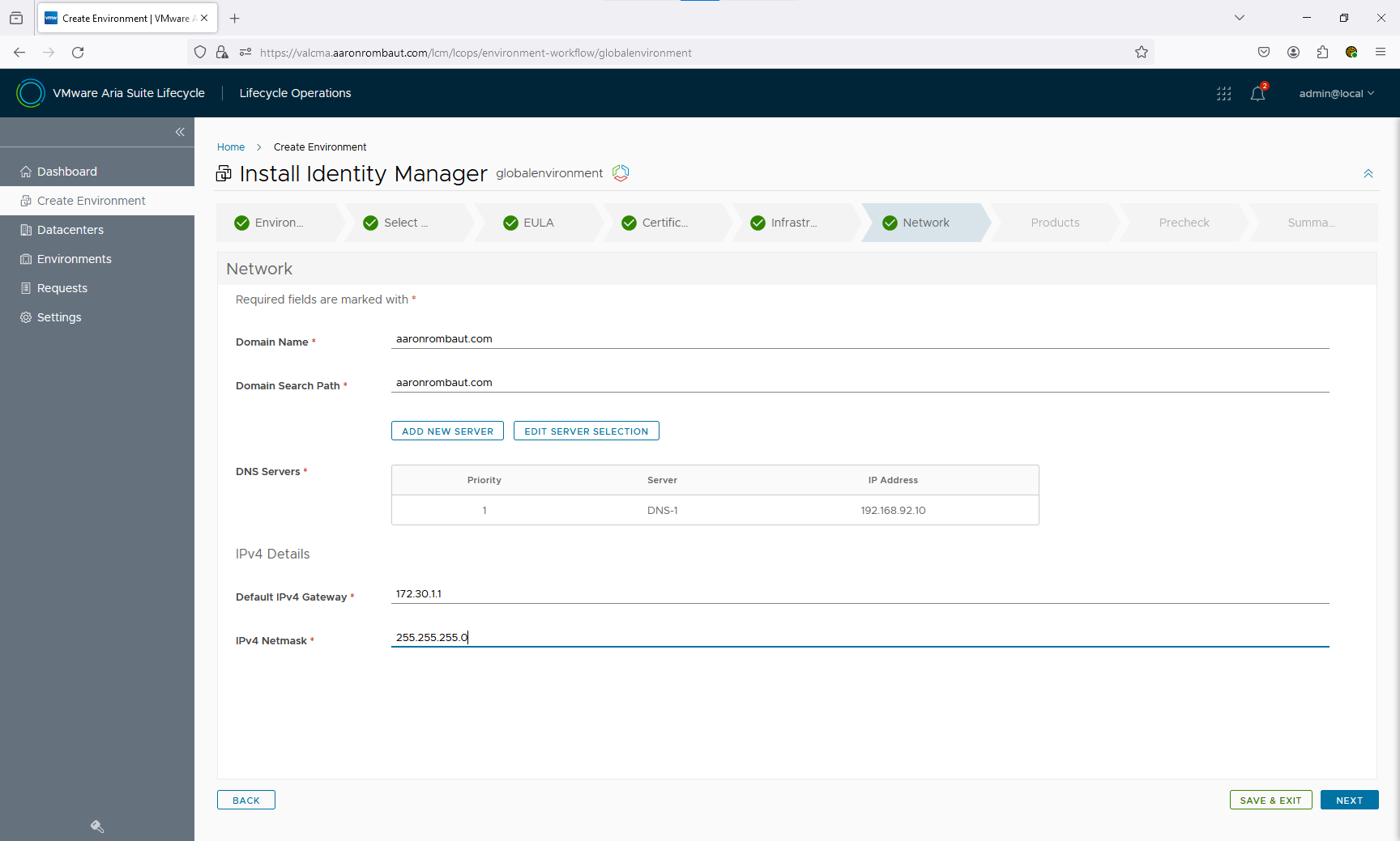 VMware Aria Suite Lifecycle: VMware Identity Manager (vIDM) – Bits ...
