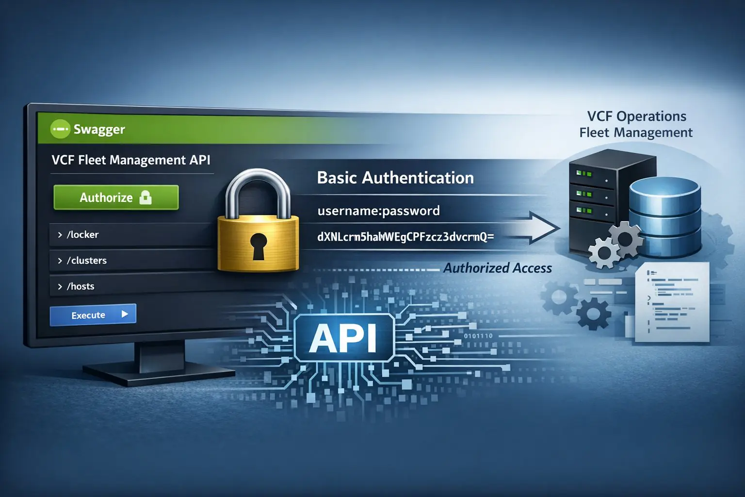 How to Authorize the VCF Operations Fleet Management API
